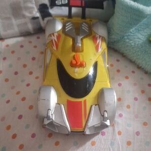 Yellow and Silver Toy Car